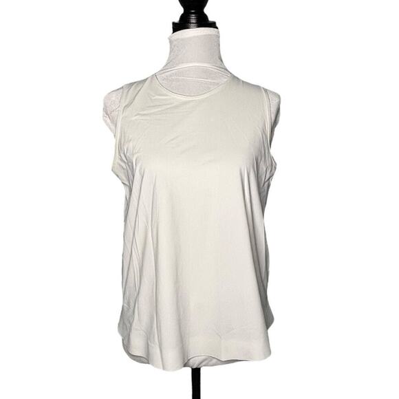 Lululemon Keyhole Back Tank Top White Size 6 - Picture 1 of 7